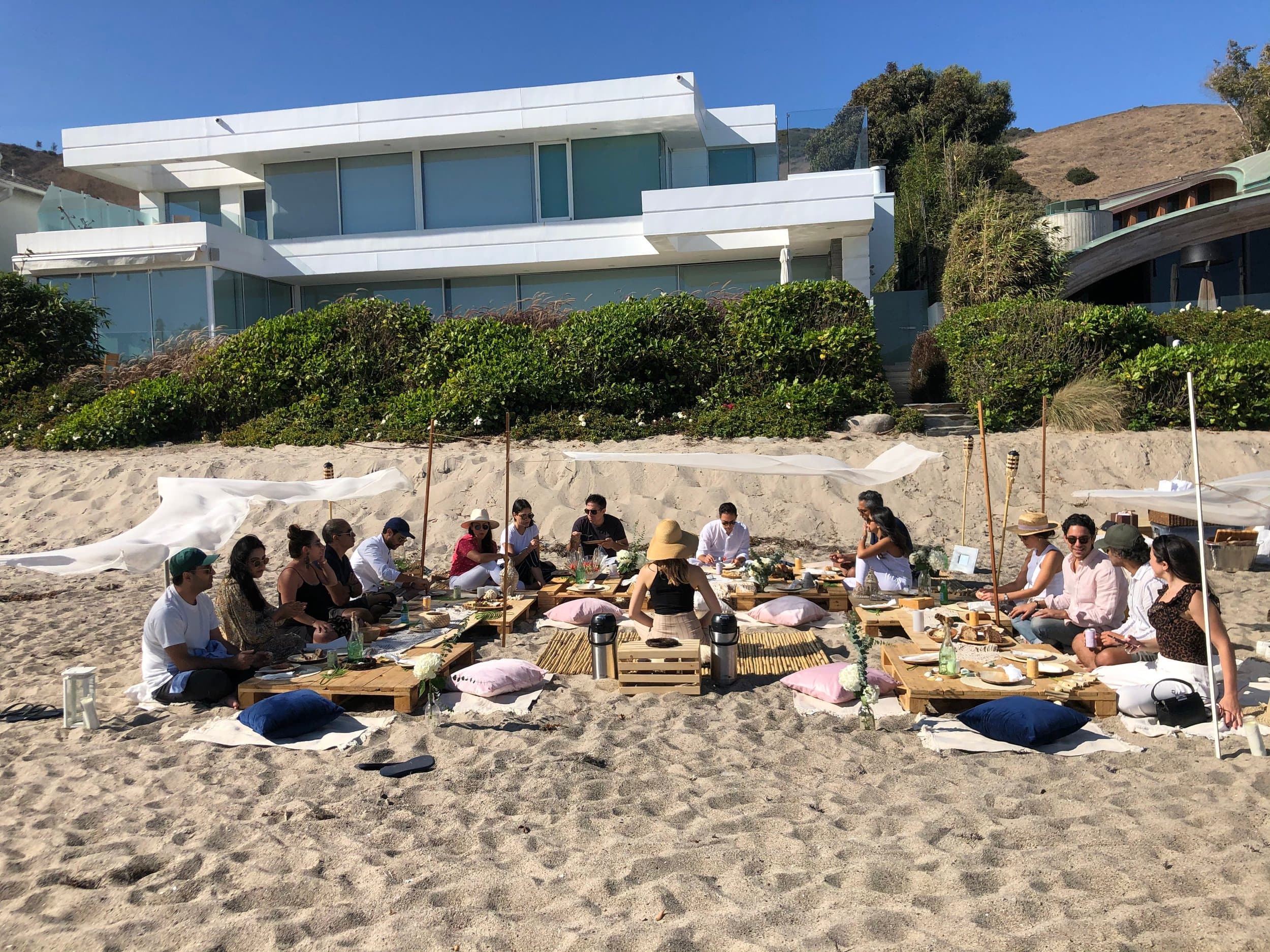 Beach gathering